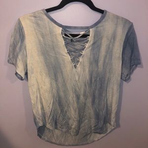Light blue tye dye tee